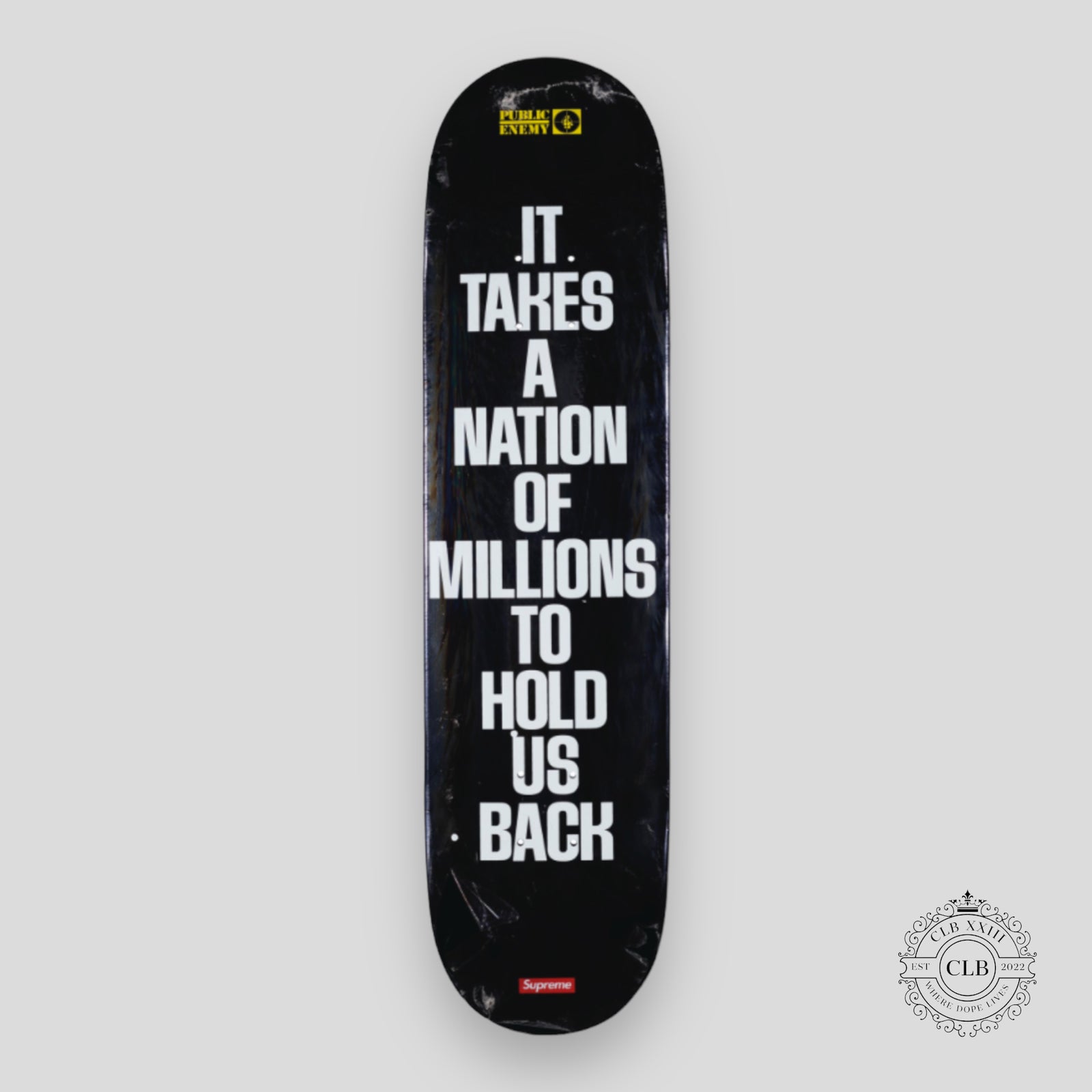 SUPREME PUBLIC ENEMY SKATE DECK