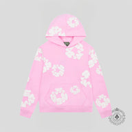 Denim Tears The Cotton Wreath Hoodie in Powder Pink