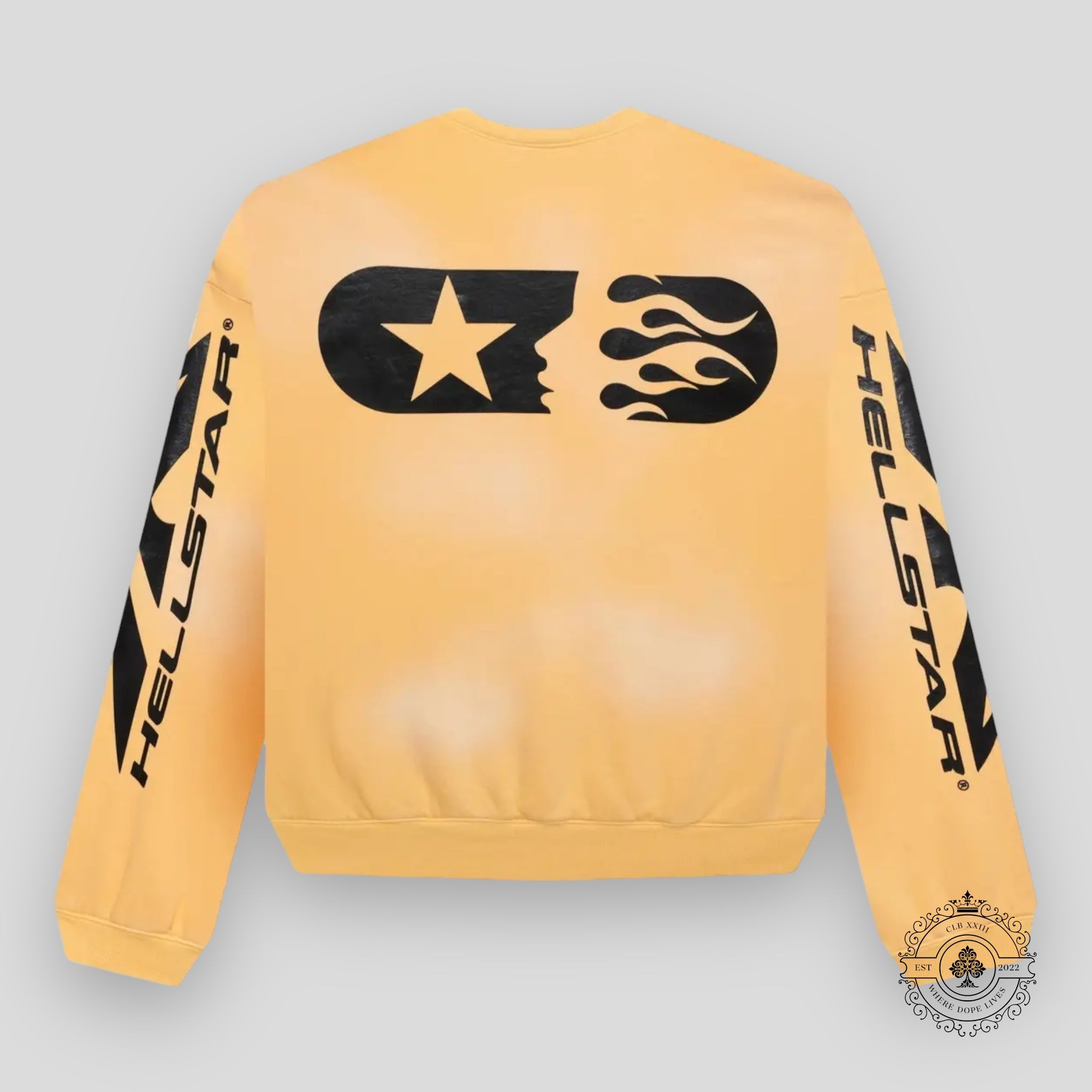 Hellstar Sports Crewneck in Yellow