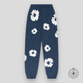 Denim Tears the Cotton Wreath Sweatpants in Navy