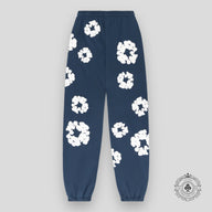 Denim Tears the Cotton Wreath Sweatpants in Navy