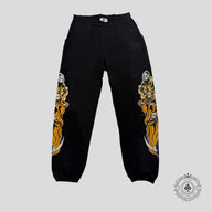 Warren Lotas Three Reapers Sweatpants in Black and Yellow