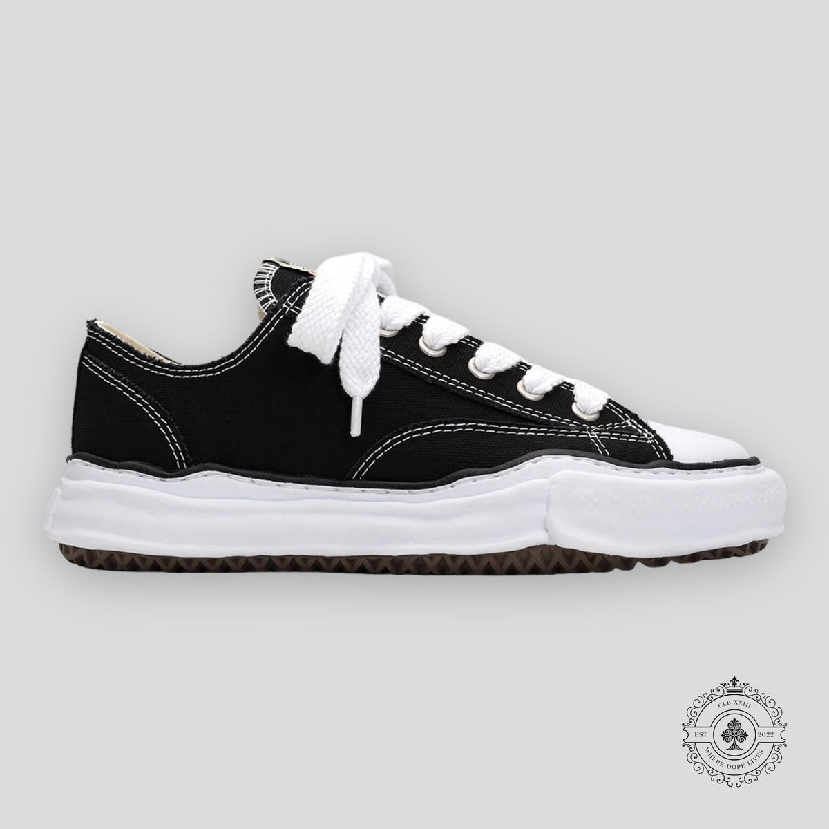 Maison Mihara Yasuhiro Hank OG Sole Canvas Low Black