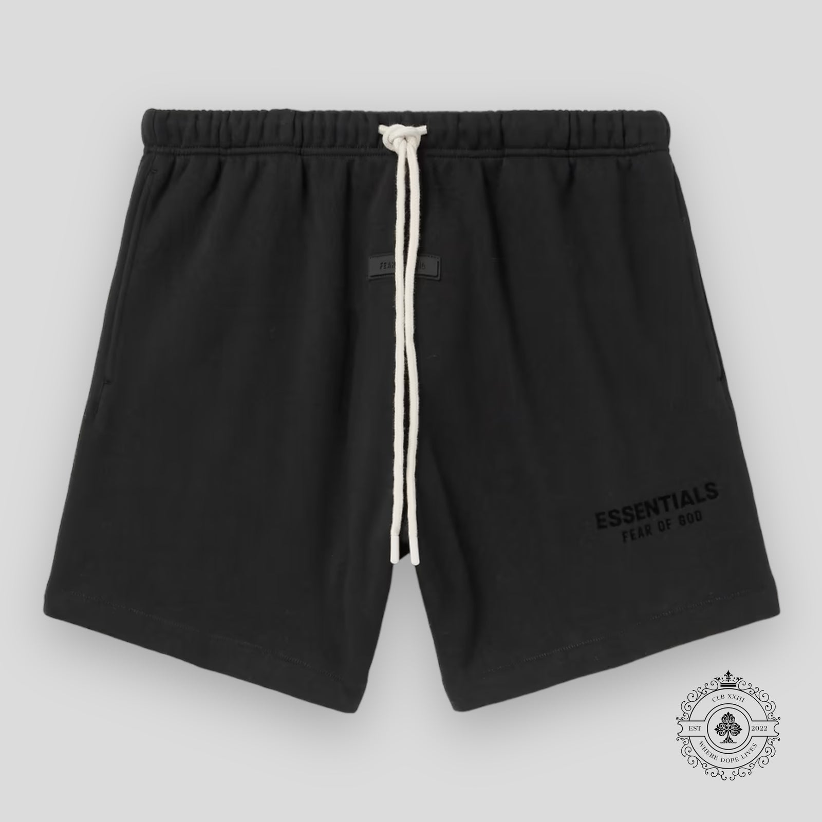 Fear of God Essentials Sweatshorts SS24 in Jet Black