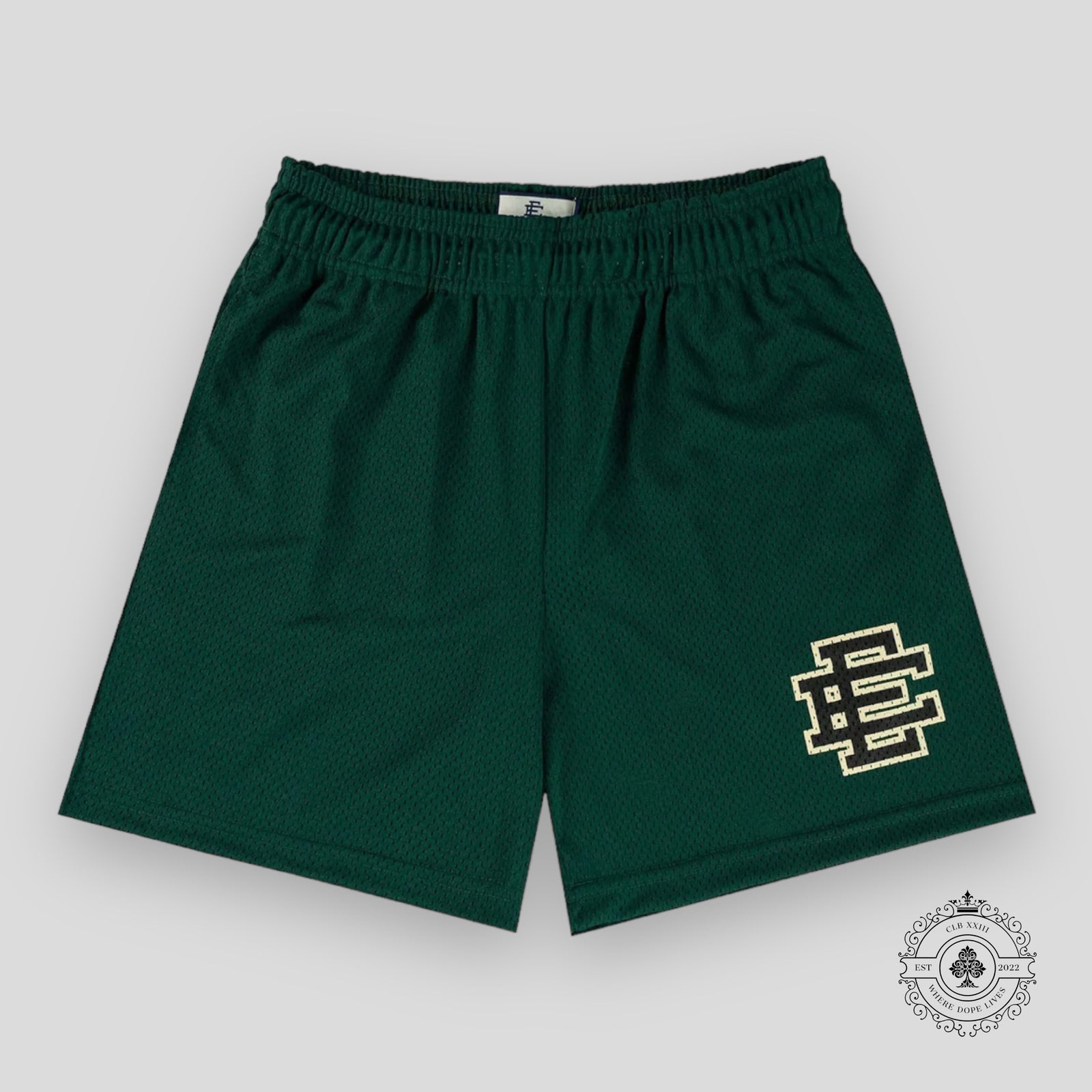 Eric Emanuel EE Basic Shorts in Forest Green / Black