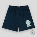 Eric Emanuel EE Miami Basic Shorts in Navy/Carolina Blue
