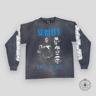 Saint Michael Survive LS TEE in Vintage Black