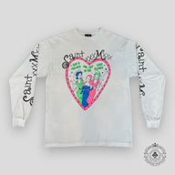 Saint Michael Say a Prayer L/S Tee in White