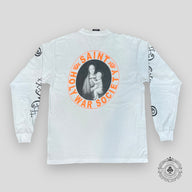 Saint Michael Say a Prayer L/S Tee in White