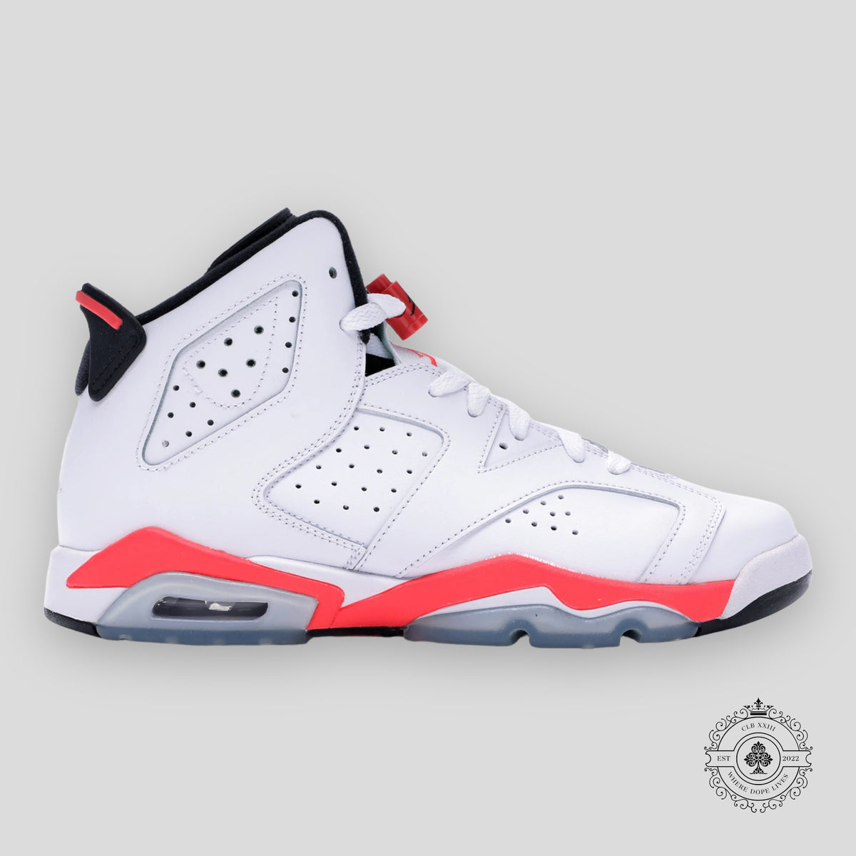 Air Jordan 6 Retro GS Infrared White