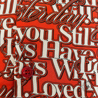 Balenciaga "I Will Always Love You" Button Up in Red