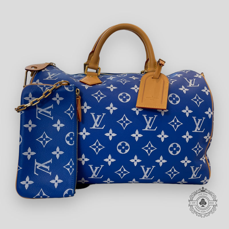 Louis Vuitton Speedy P9 Bandoulière Calfskin Bag, front view
