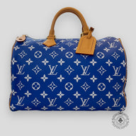 Louis Vuitton Speedy P9 Bandoulière Calfskin Bag, side view
