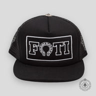 Chrome Hearts Foti Patch Trucker Hat in Black / White