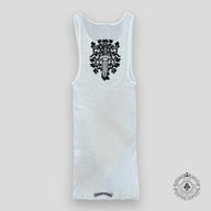 Chrome Hearts Dagger Logo Tank Top in White