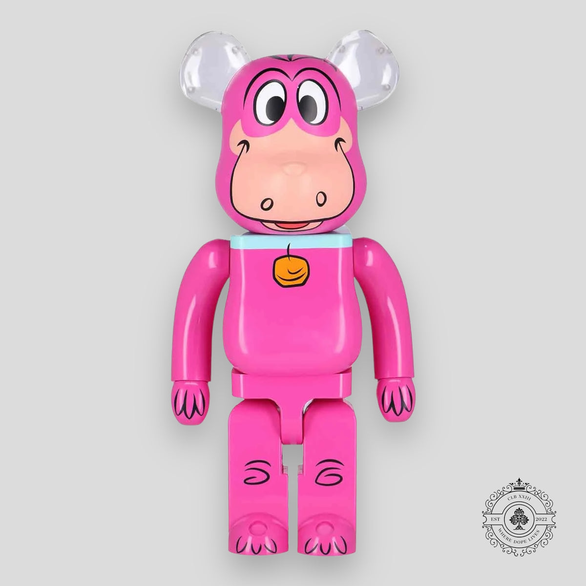 Bearbrick x The Flintstones Dino 1000%