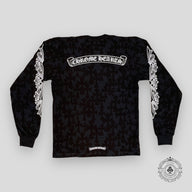 Chrome Hearts Cemetery Cross Monogram L/S Tee