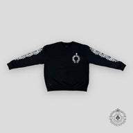 Chrome Hearts Floral Horseshoe Crewneck in Black