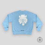 Chrome Hearts Dagger Miami Art Basel Exclusive Crewneck in Baby Blue