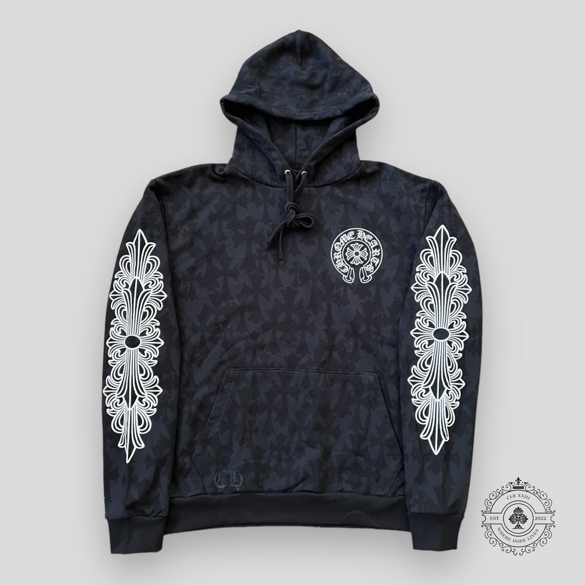 Chrome Hearts Cemetery Cross Pullover Hoodie