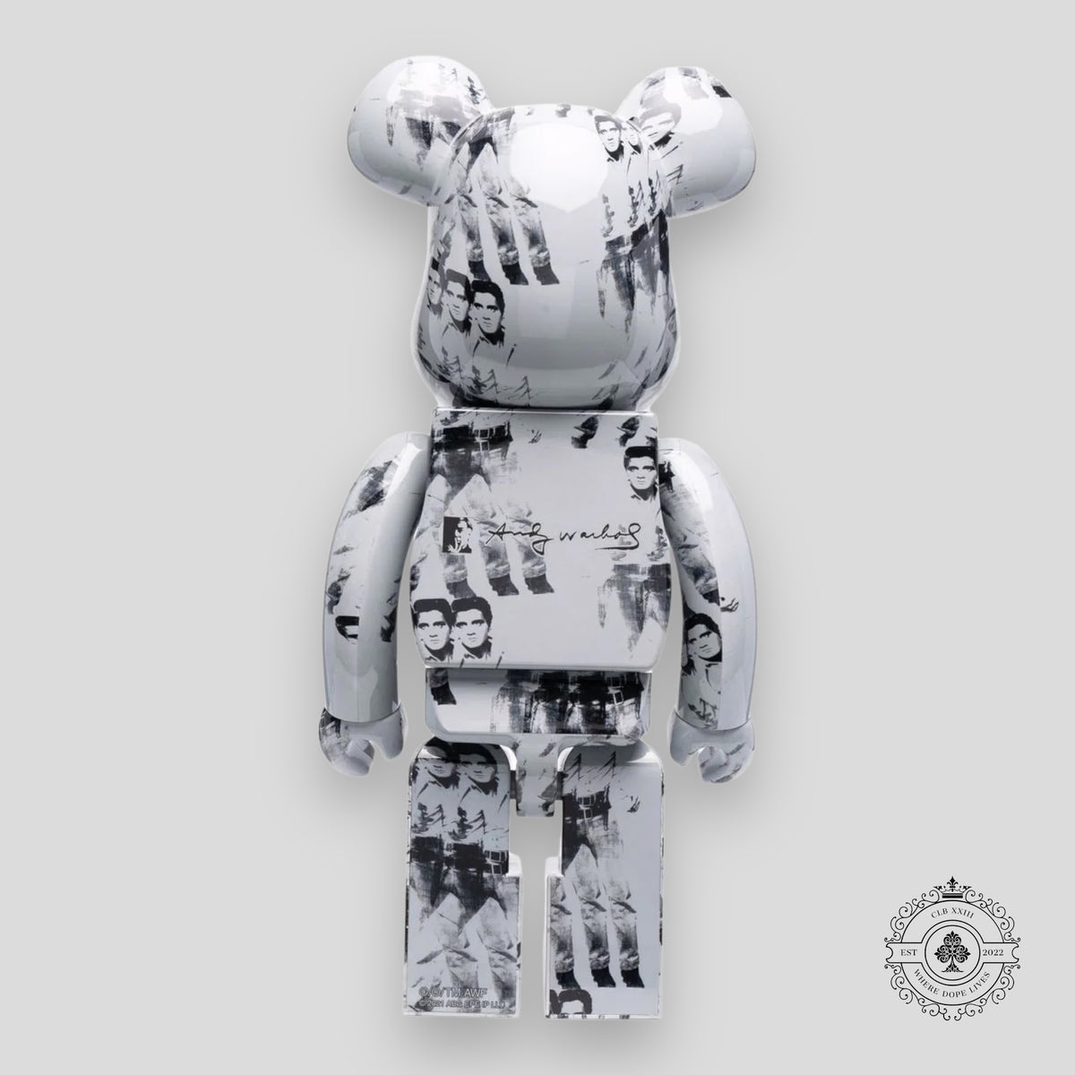 Bearbrick Andy Warhol's Elvis Presley 1000%