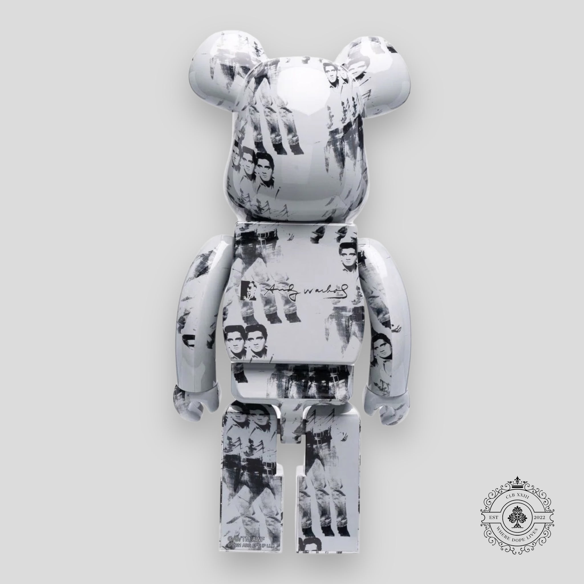 Bearbrick Andy Warhol's Elvis Presley 1000%