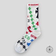 Chrome Hearts Stencil Socks in White