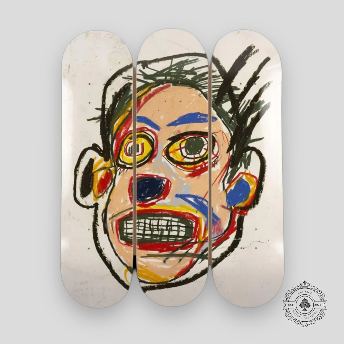 Jean-Michel Basquiat  'Untitled Face 1982'