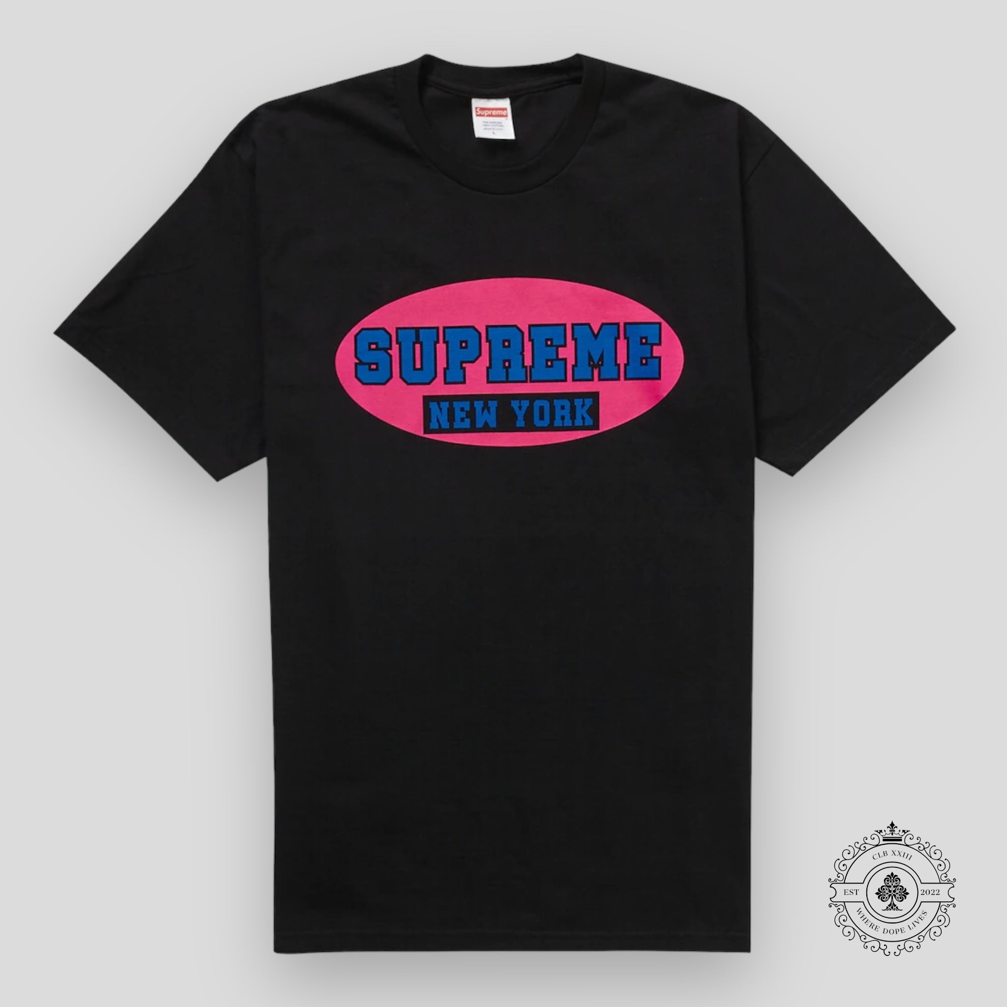 Supreme New York Tee in Black