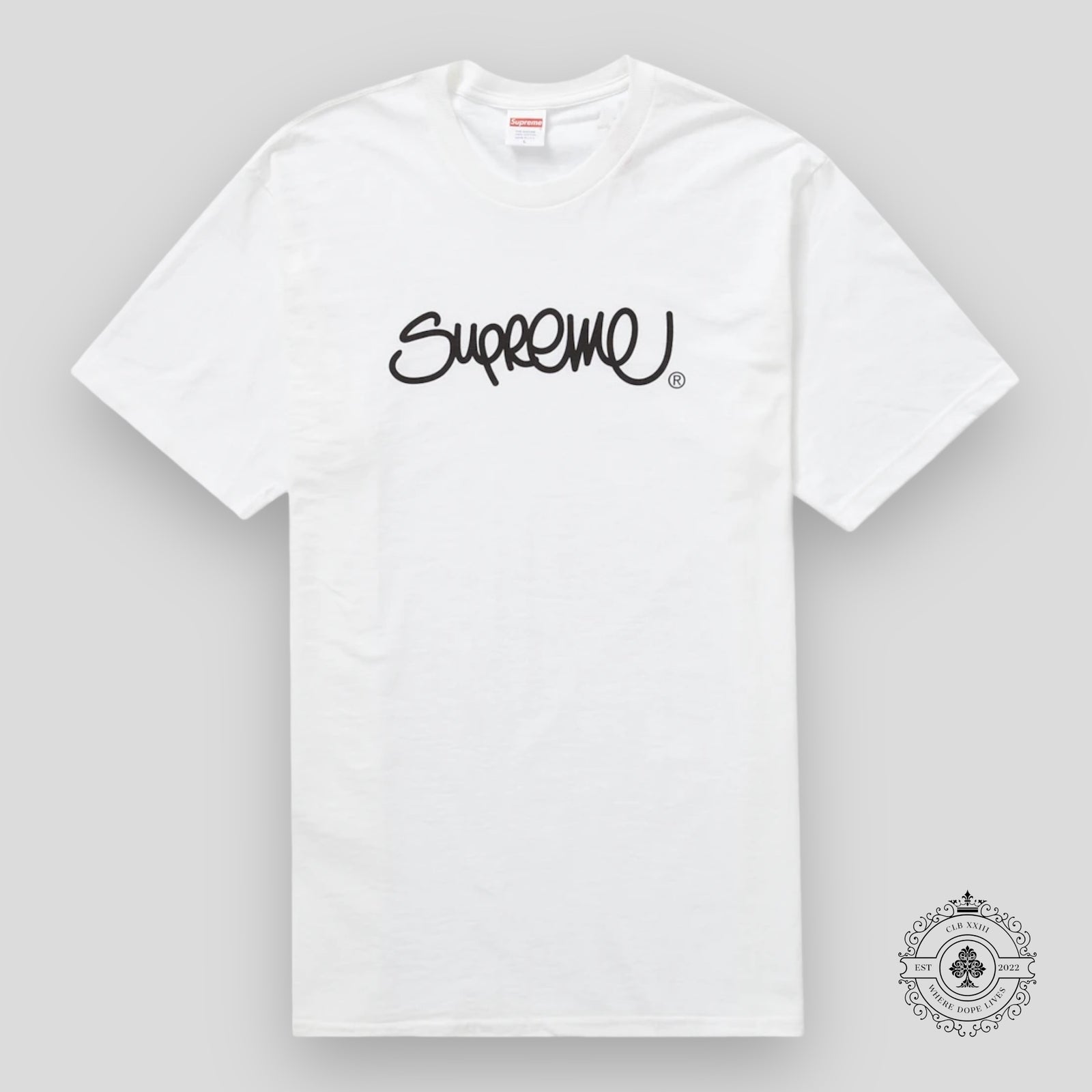 Supreme Handstyle Tee in White