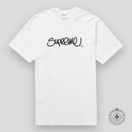 Supreme Handstyle Tee in White