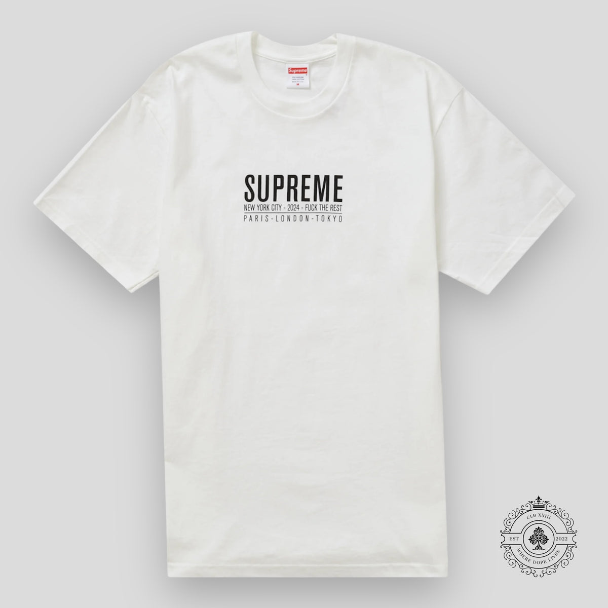 Supreme Paris Tee in White