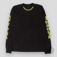 Chrome Hearts Neck Logo Longsleeve in Black/Yellow