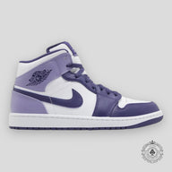 Air Jordan 1 Mid GS White Sky J Purple