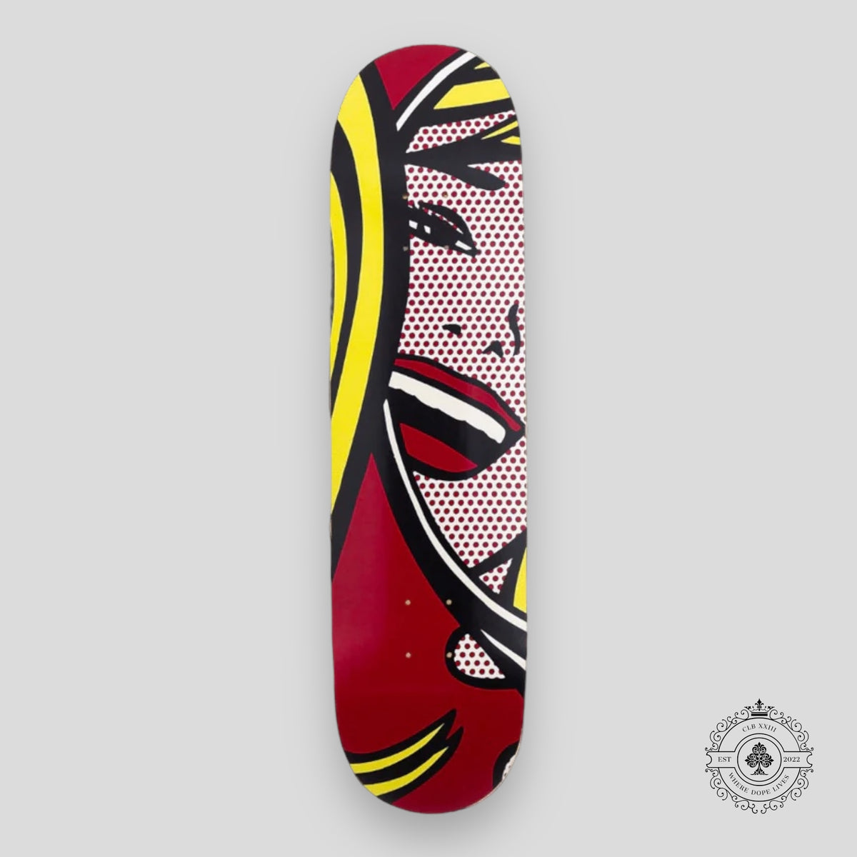 Roy Lichtenstein (Girl in The Mirror, 1964) Skatedeck