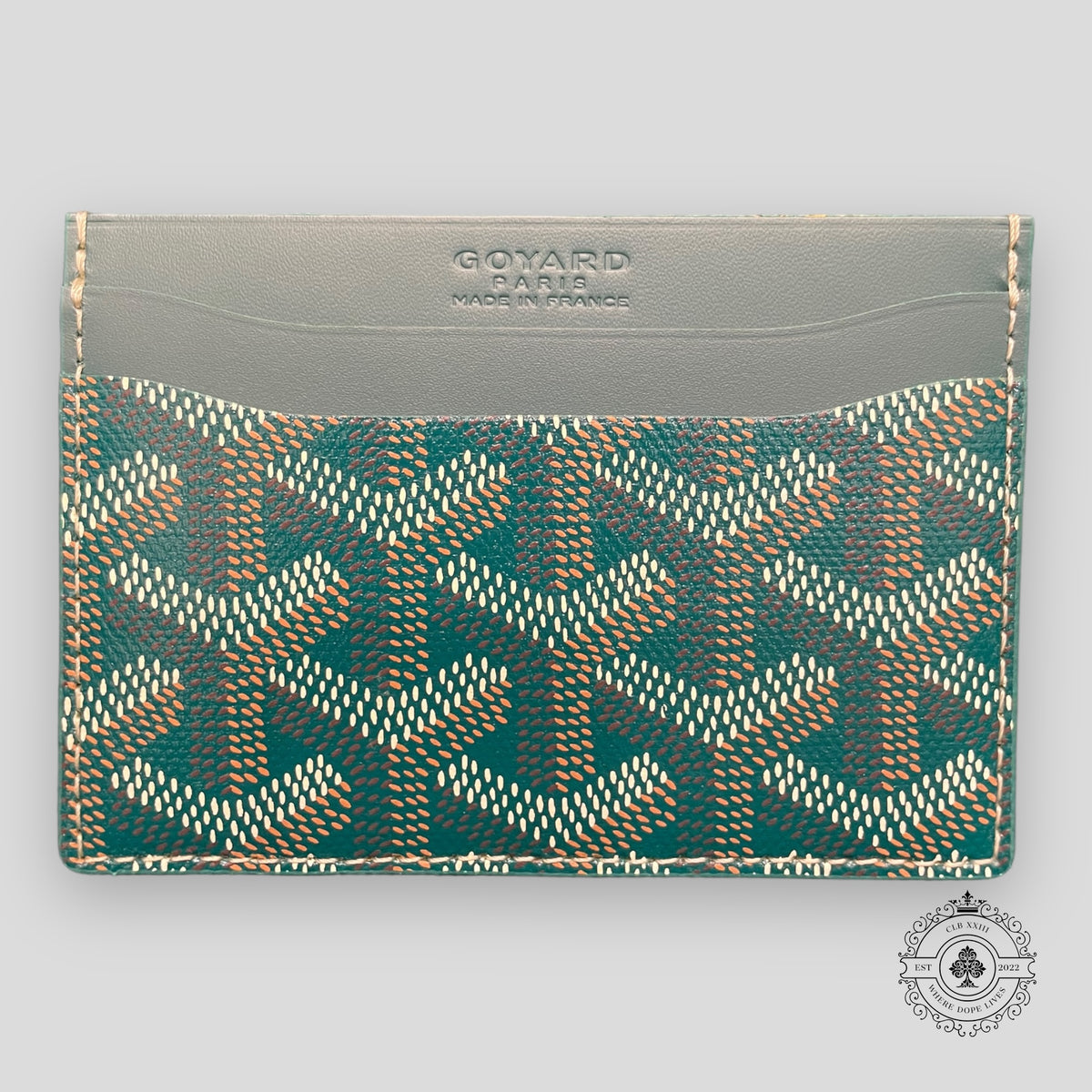 Goyard Goyardine St. Sulpice Card Holder in Green