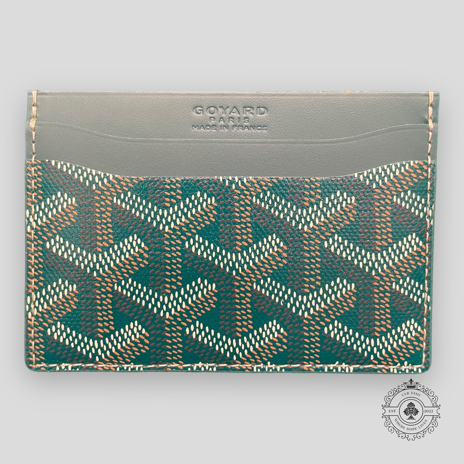 Goyard Goyardine St. Sulpice Card Holder in Green