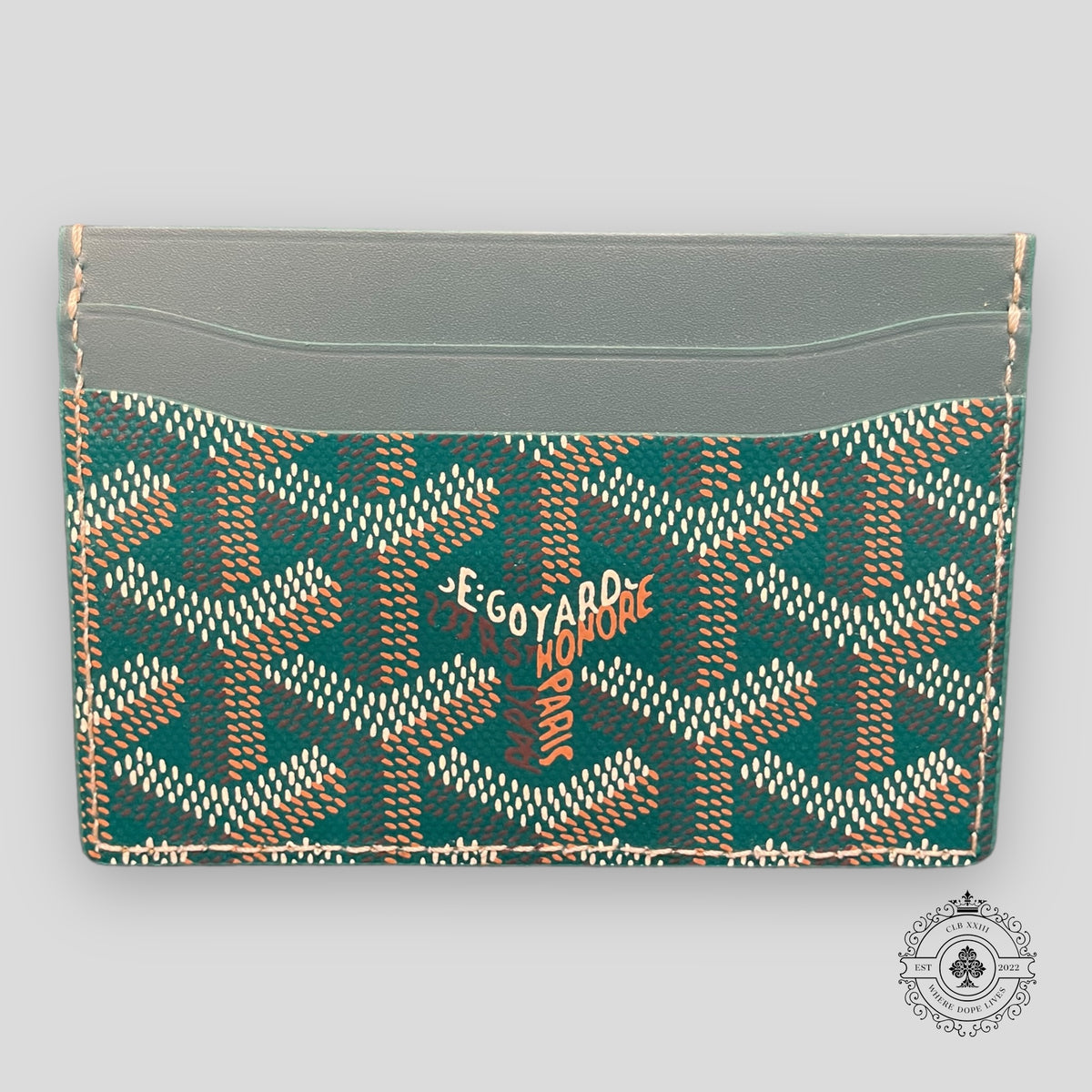 Goyard Goyardine St. Sulpice Card Holder in Green
