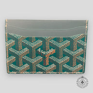 Goyard Goyardine St. Sulpice Card Holder in Green