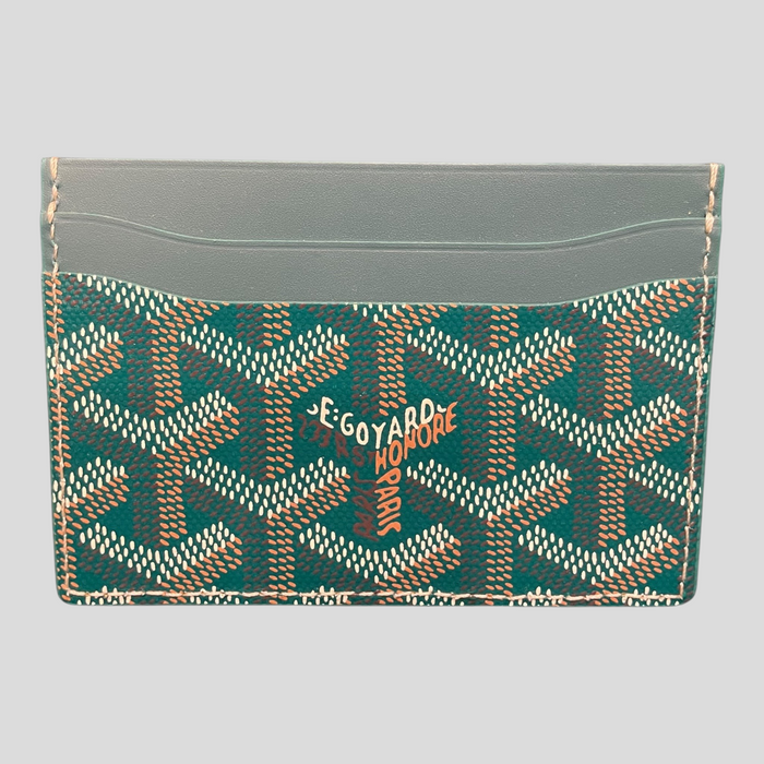 Goyard Goyardine St. Sulpice Card Holder in Green