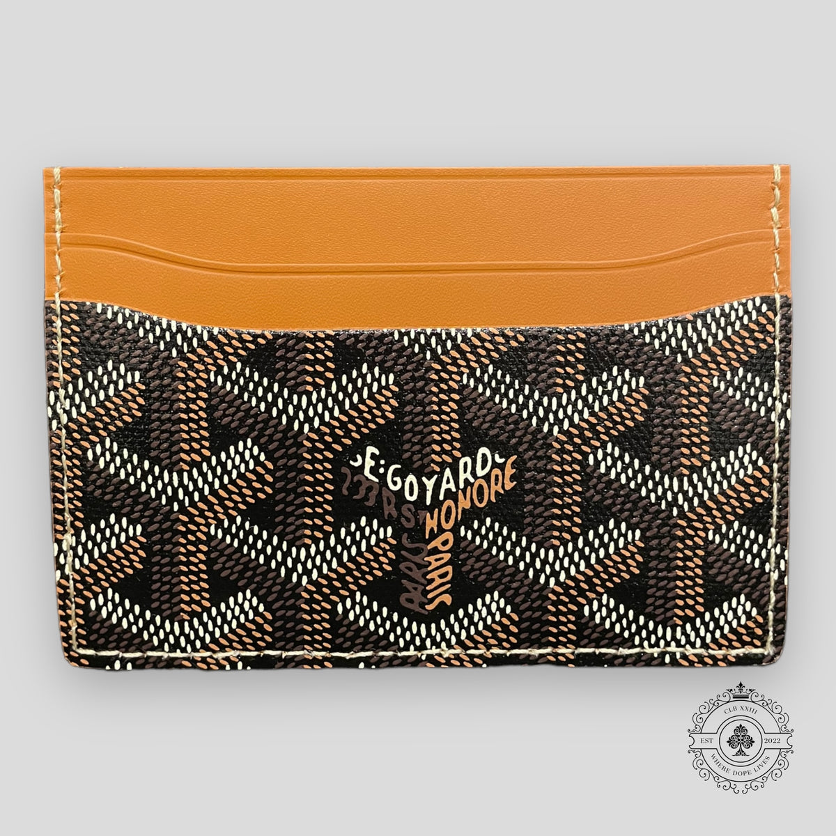 Goyard Goyardine St. Sulpice Card Holder in Brown