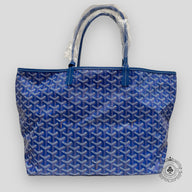 Goyard Goyardine Canvas St. Louis Tote in Bleu