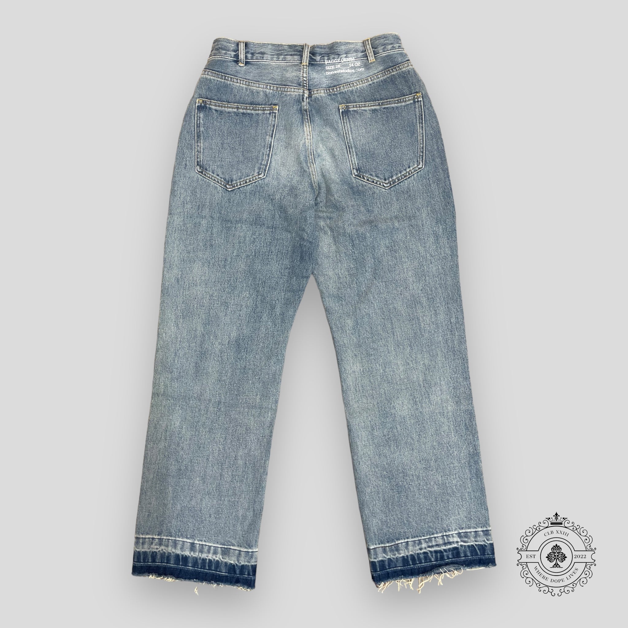 Bravest Studios Baggy Denim Jeans in Light Wash