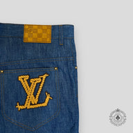 Louis Vuitton Western Embroidered Chambray Shorts