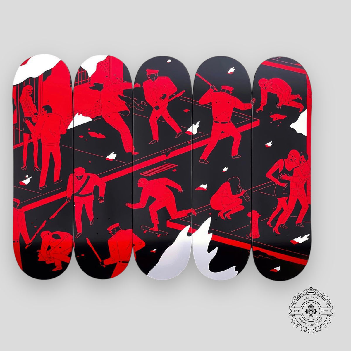 Cleon Patterson X Zero 5 Rules of Law Skate Set