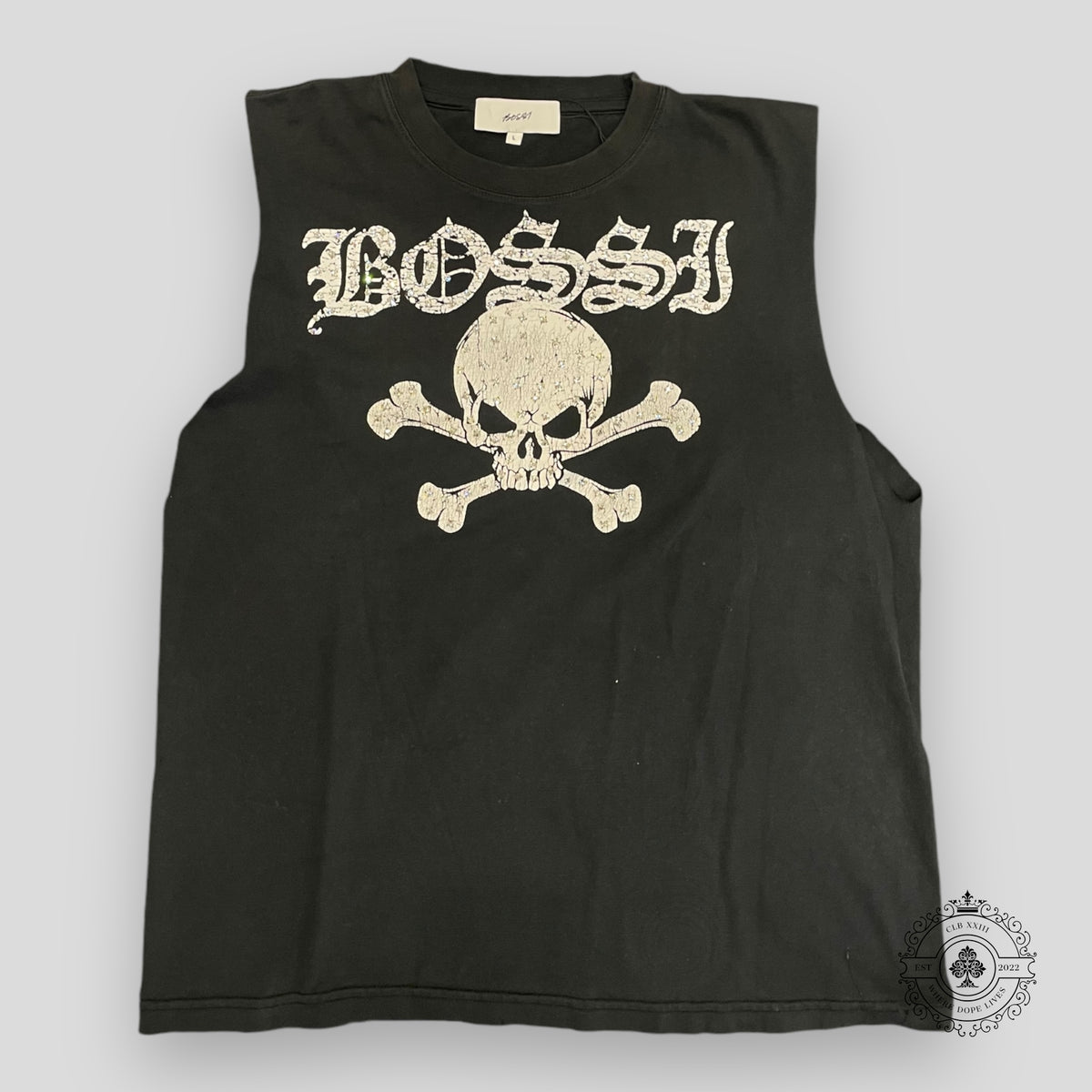 Bossi Vintage Skull & Bones Sleeveless Shirt