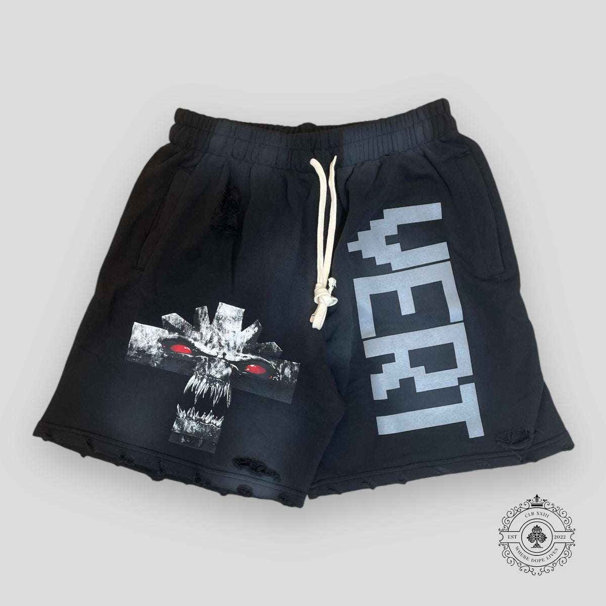 Vertabrae Double Logo Demon Shorts