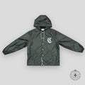 Celine Logo Print Nylon Jacket in Green