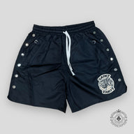 Saint Vanity Nylon Shorts in Black