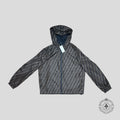 Fendi Reversible Logo Printed Shell Hooded Jacket in Brown/Black